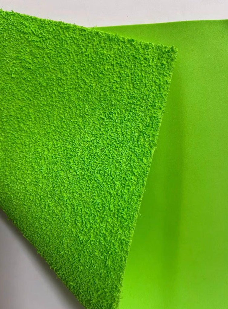 [BOD-272-36] Foami afelpado 8.5 × 11 verde / café · paquete de 10