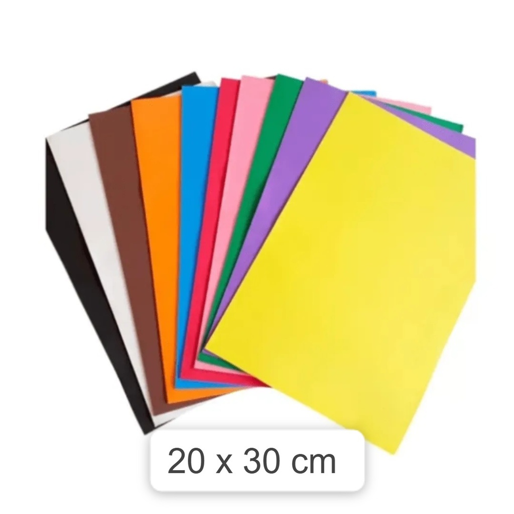 [BOD-272-38] Foami 8.5 × 11 colores surtidos · paquete de 10