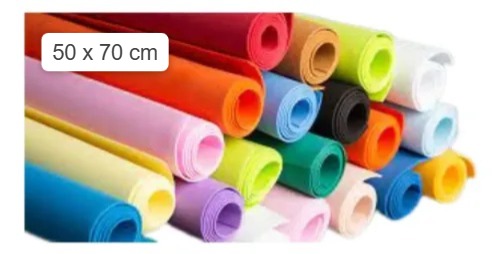 [BOD-272-39] Foami 50 × 70 colores surtidos · paquete de 10